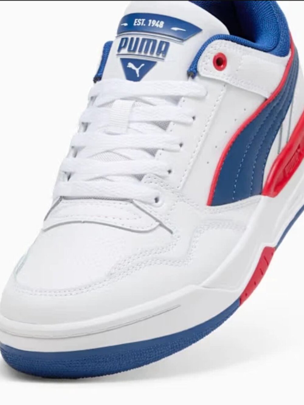 PUMA Rebound Retro Unisex Sneakers Red Blue White Casual Basketball Shoes 10
